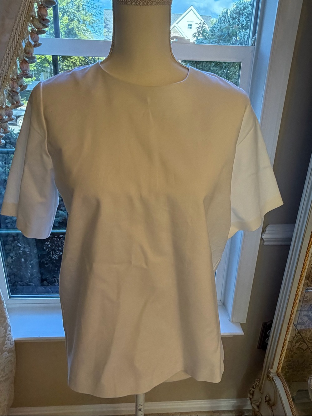 GAP COTTON ZIP UP THE BACK TOP SIZE M
